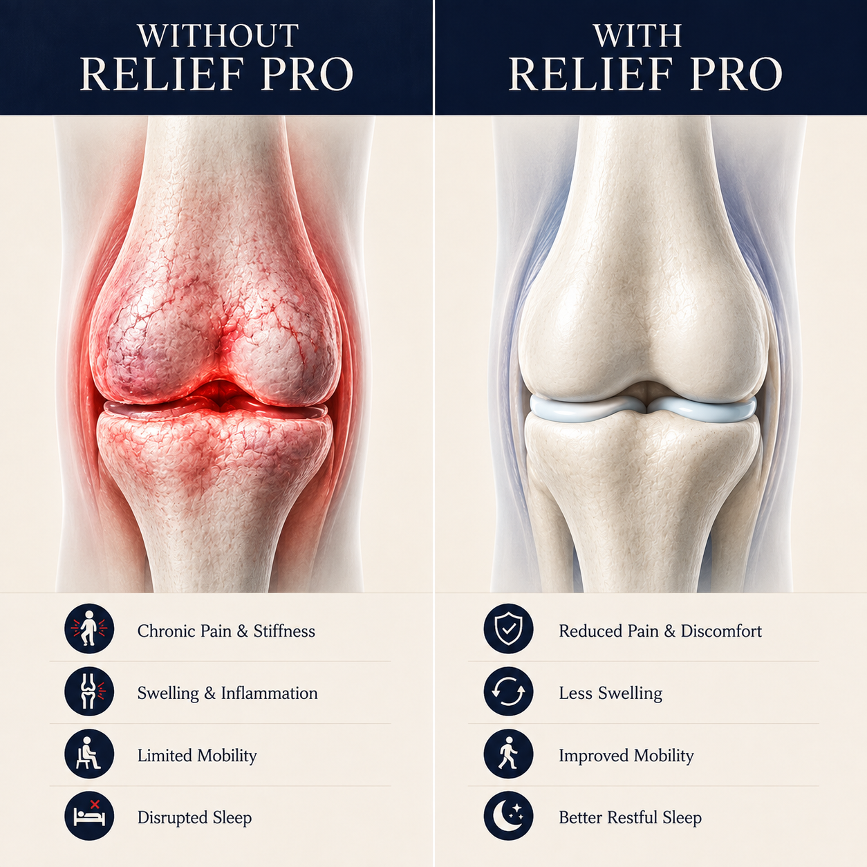 The ReliefPro Vibrating & Heating Knee Brace