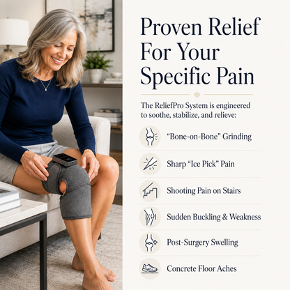 The ReliefPro Vibrating & Heating Knee Brace