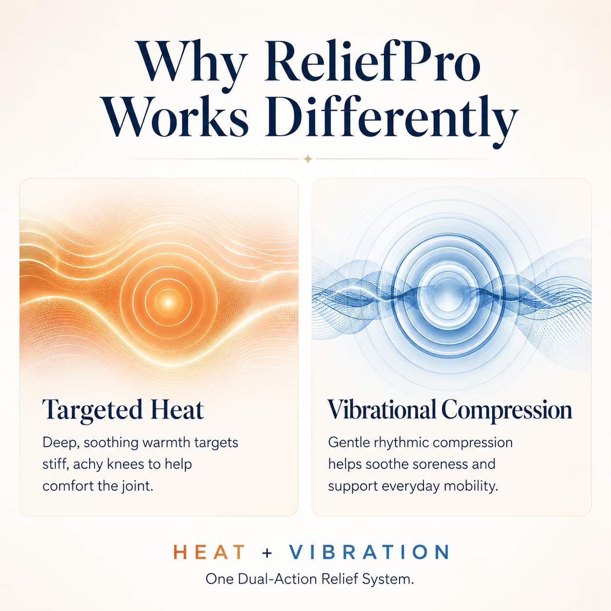 The ReliefPro Vibrating & Heating Knee Brace
